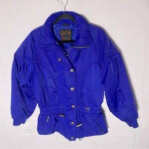 Vintage Collini Purple Ski Jacket Winter Coat Activewear Insulated Outerwear M
